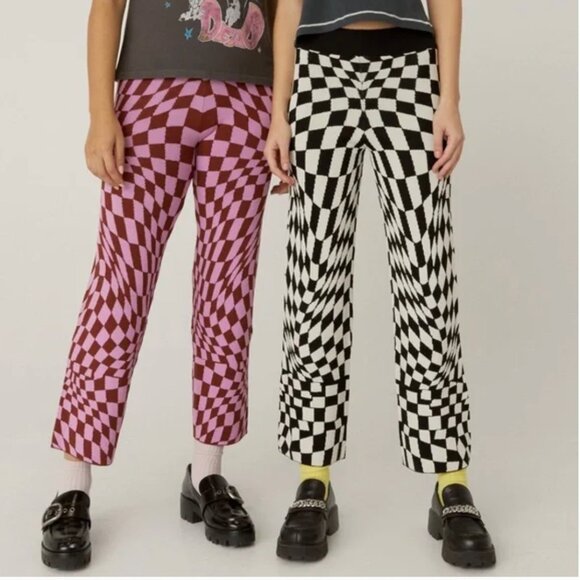 Daydreamer Eclipse Wave Checkered Pant Size Large - Picture 9 of 9